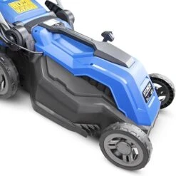 Hyundai HYM3800E Electric Roller Mulching Lawn Mower 38cm -Care Garden Shop hym3800e 02 4 2 59915