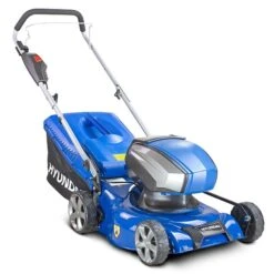 Hyundai HYM40LI420P Cordless Push Lawn Mower 42cm - Battery & Charger -Care Garden Shop hym40li420p 04 72024