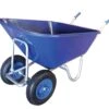 Big Blue Twin Wheelbarrow 280L